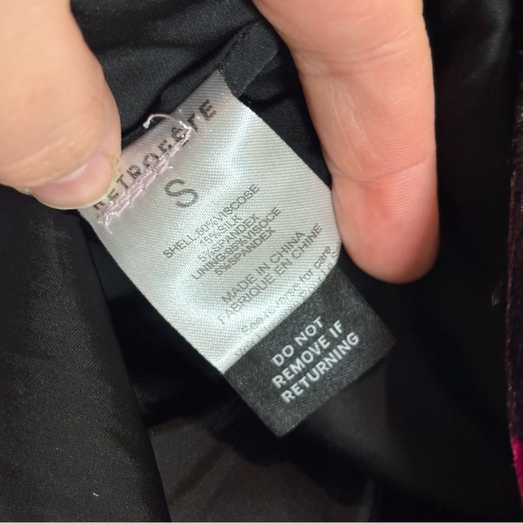 RETROFETE Nat Top in Acid Roses Burnout Velvet Strapless Corset Style Small - Picture 10 of 10